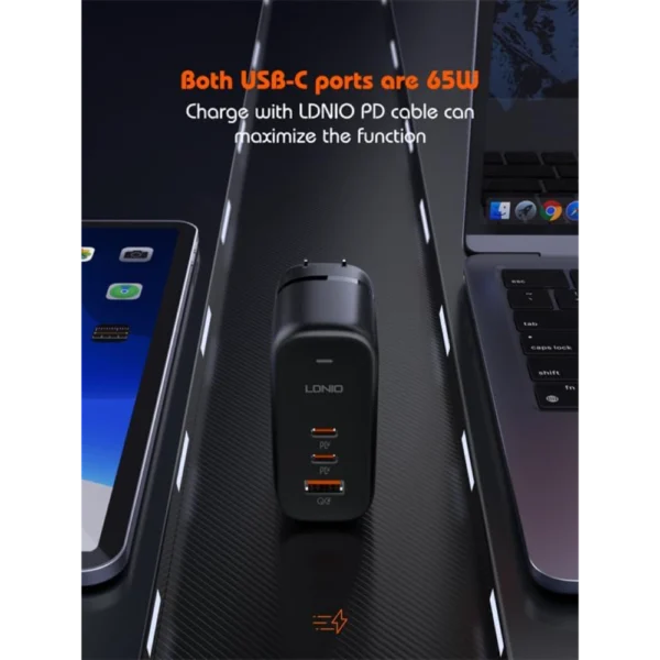 شاحنة LDNIO 65W