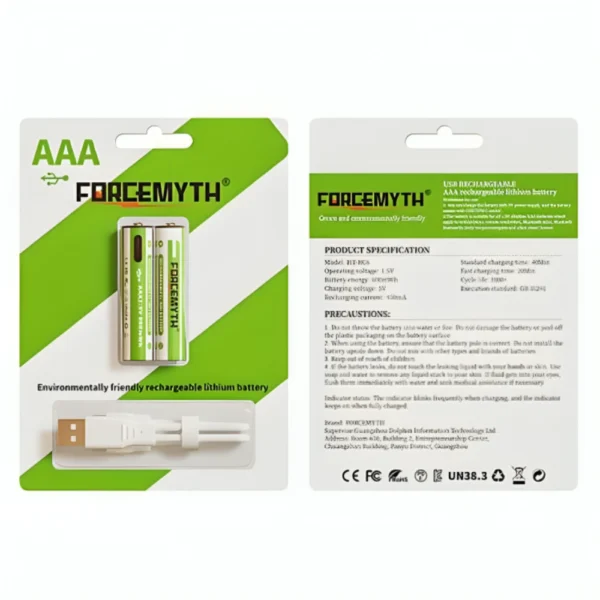 بطارية FORCEMYTH AAA قابلة للشحن