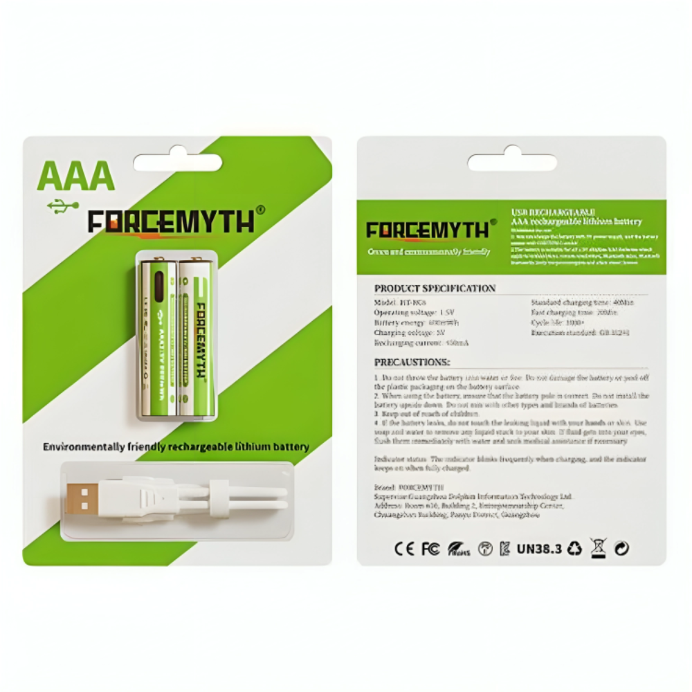 بطارية FORCEMYTH AAA قابلة للشحن