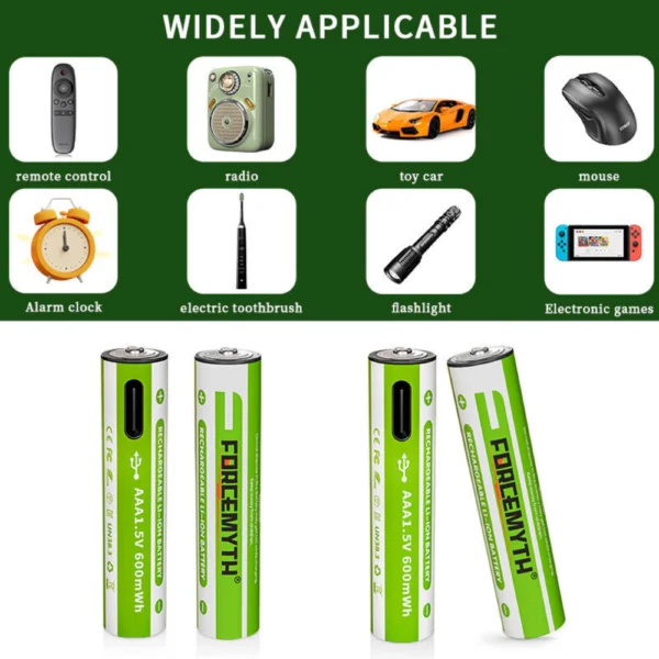 بطارية FORCEMYTH AAA قابلة للشحن