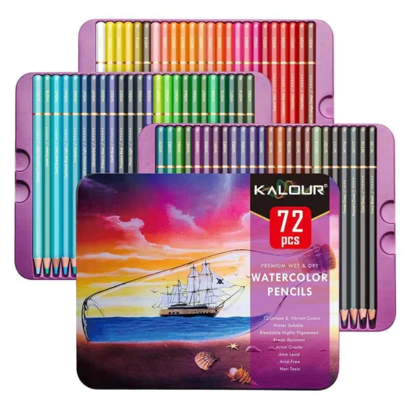 سيت الوان مائية 72 لون KALOUR