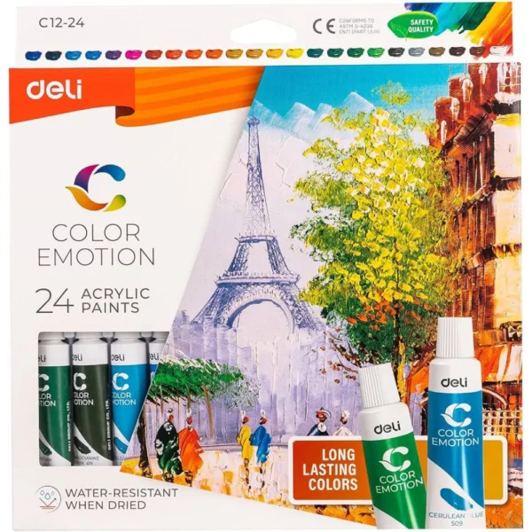 سيت الوان مائية 24 لون ديلي DELI