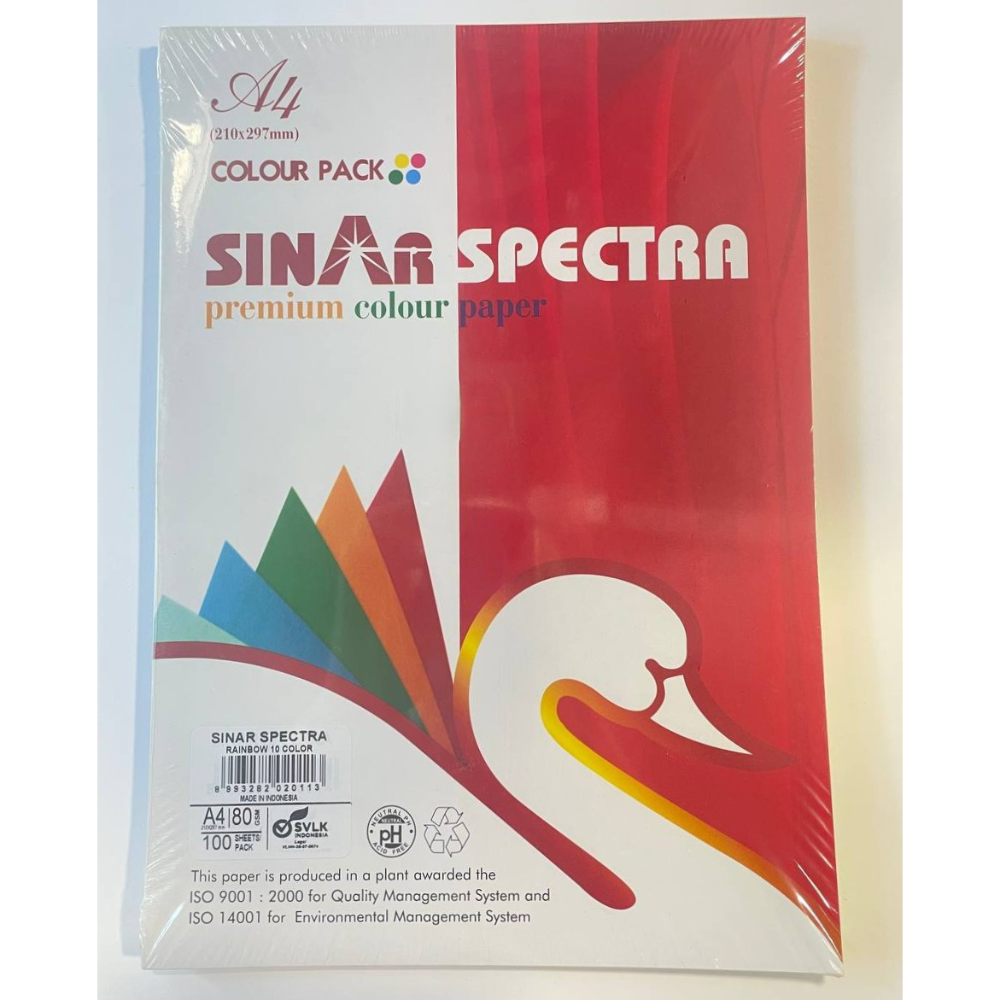 بند ورق ملون 10 لون SINAR SPECTAR