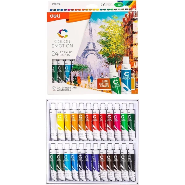 سيت الوان مائية 24 لون ديلي DELI