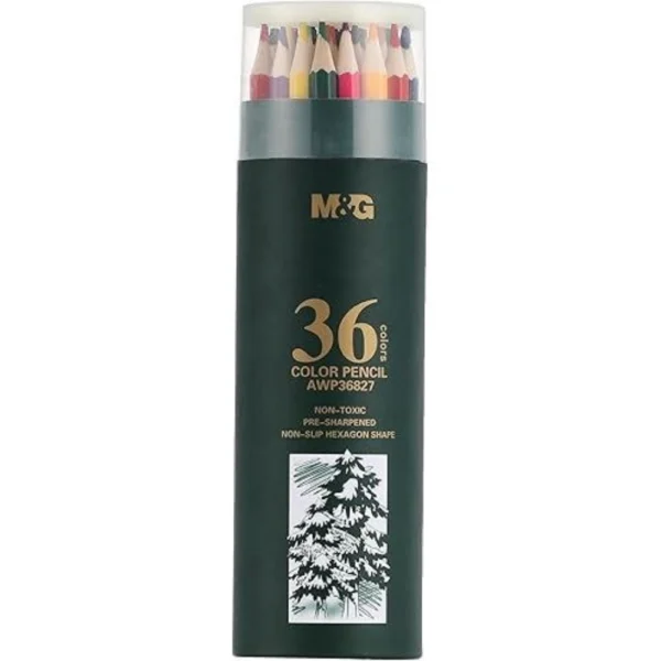 علبة الوان خشبية 36 لون M&G AWP36827