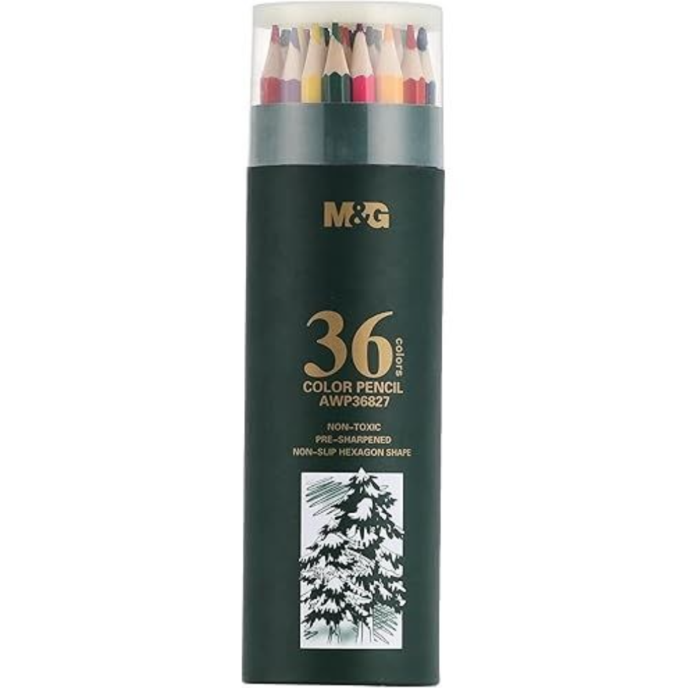 علبة الوان خشبية 36 لون M&G AWP36827