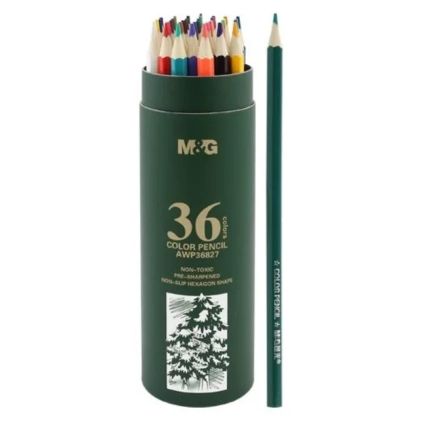 علبة الوان خشبية 36 لون M&G AWP36827
