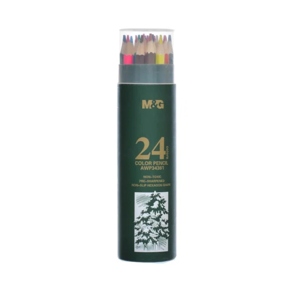علبة الوان خشبية 24 لون M&G AWP34361
