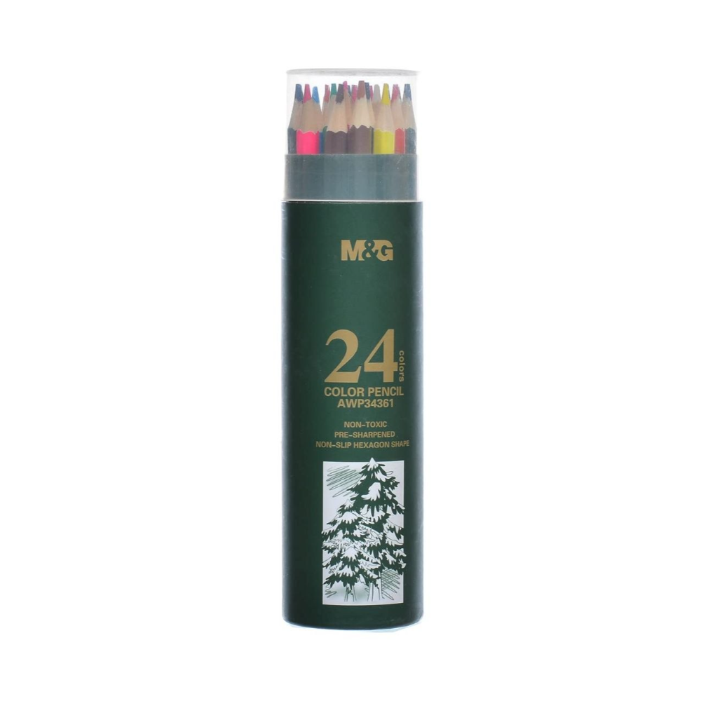 علبة الوان خشبية 24 لون M&G AWP34361