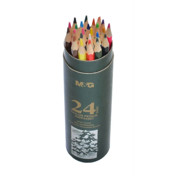 علبة الوان خشبية 24 لون M&G AWP34361