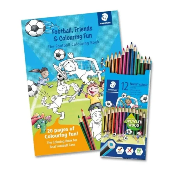 الوان خشب مع دفتر تلوين STAEDTLER