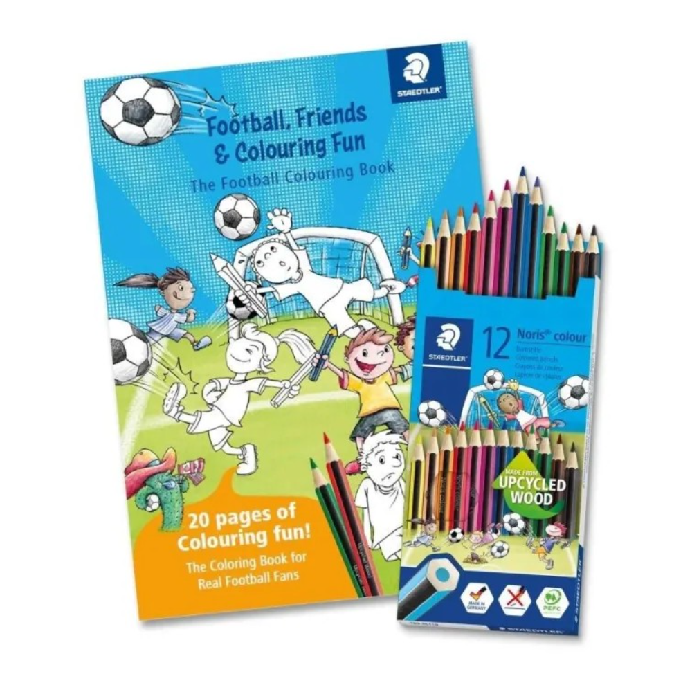 الوان خشب مع دفتر تلوين STAEDTLER