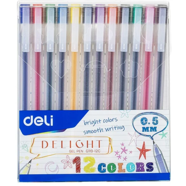 سيت اقلام جاف ملون DELI