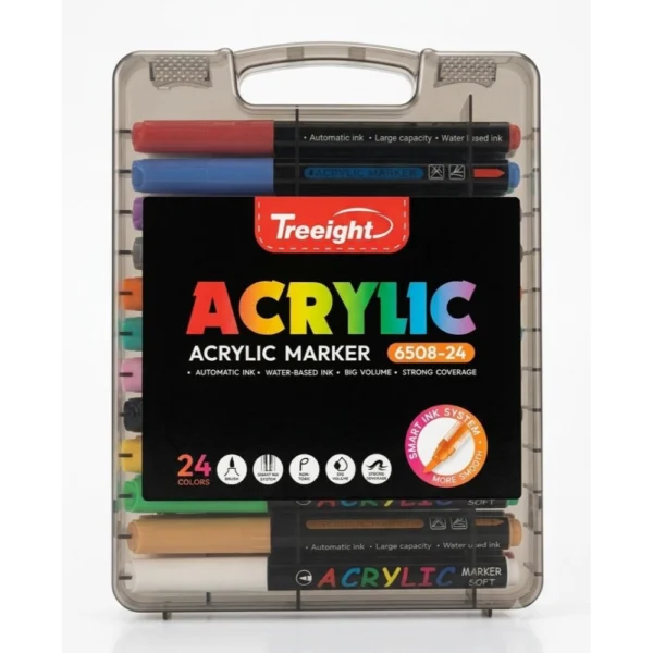 اقلام اكرلك فرشة 24لون TREEIGHT