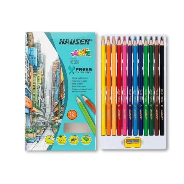 الوان خشبية 12 لون هاوزر HAUZER